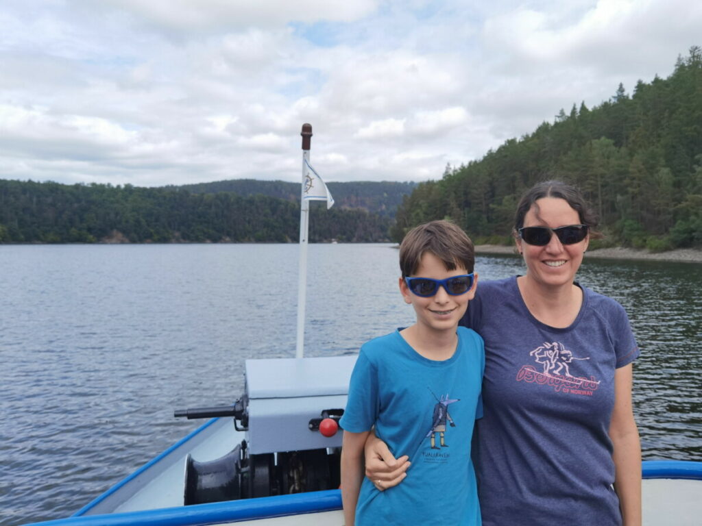 Mit dem Schiff über den Hohenwarte Stausee