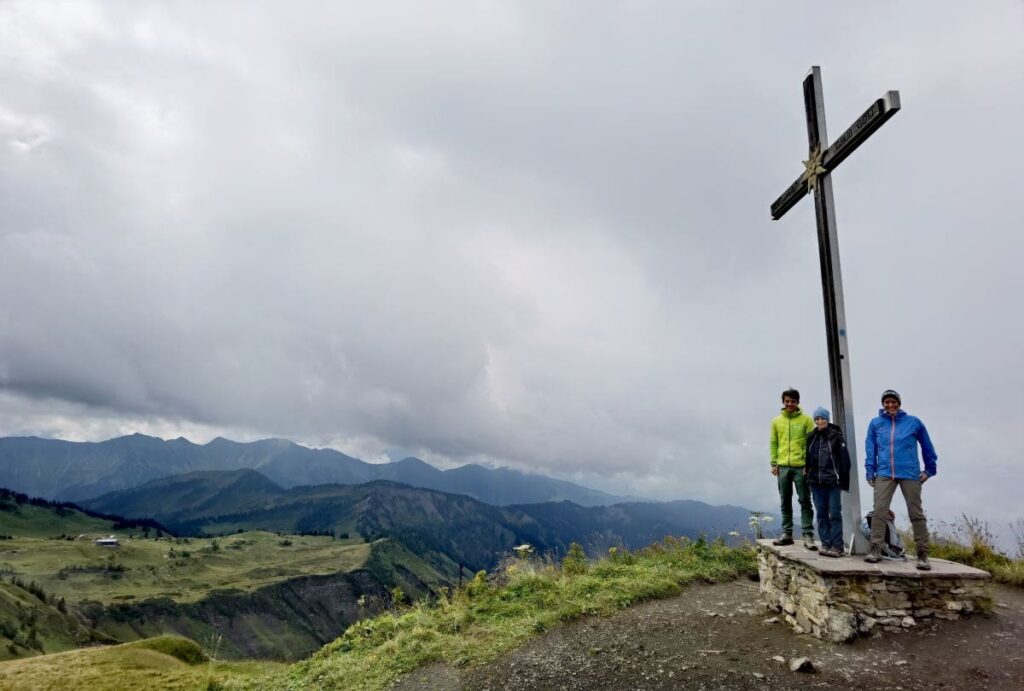 Hoher Freschen (2004 m) - toller Gipfel in Laterns, für uns leider mit viel Wolken