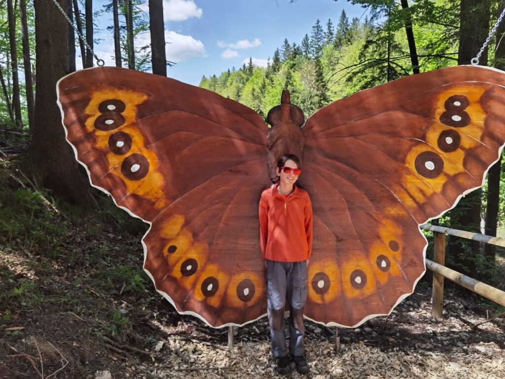 Eine der Spielstationen am Naturerlebnisweg Kufstein