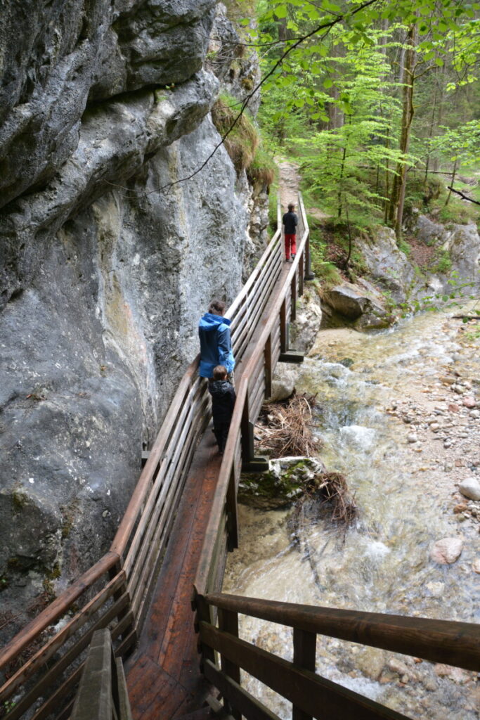 Durch die Innersbachklamm wandern mit Kindern