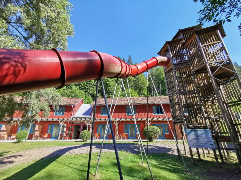 Das JUFA Hotel in Bruck an der Mur - mit der Rutsche geht´s fast bis ins Familienzimmer!