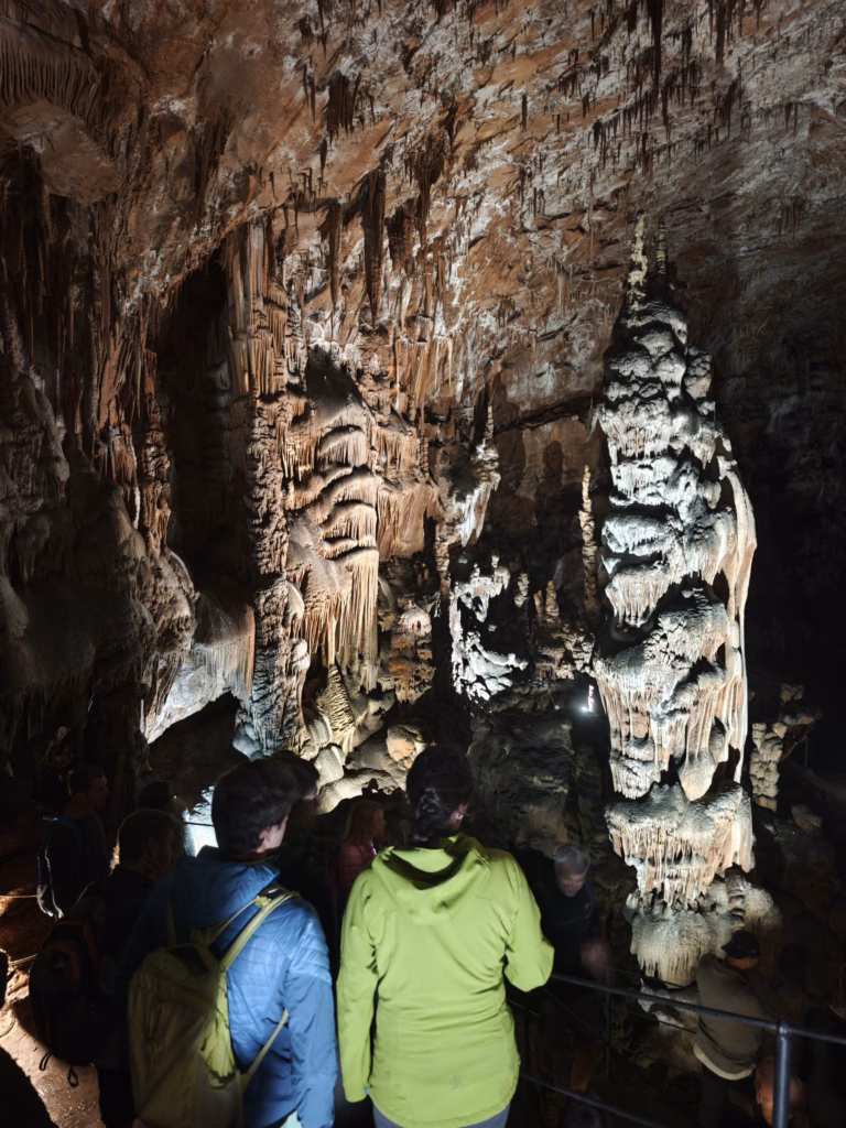 Bei der Führung durch die Höhle von Divača kommst du direkt an die Topfsteine