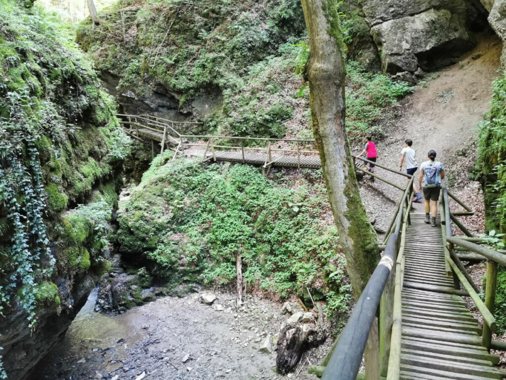 Der obere Bereich der Klammwanderung in der Steiermark