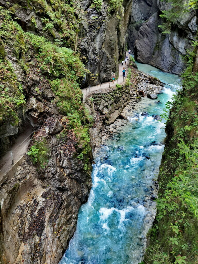 Beliebte Klamm in Bayern - die Partnachklamm in Garmisch Partenkirchen