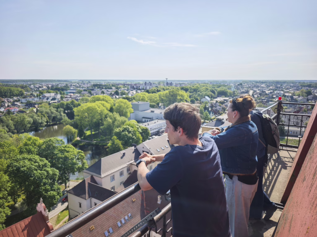 Ausblick vom Kirchturm auf Kretinga