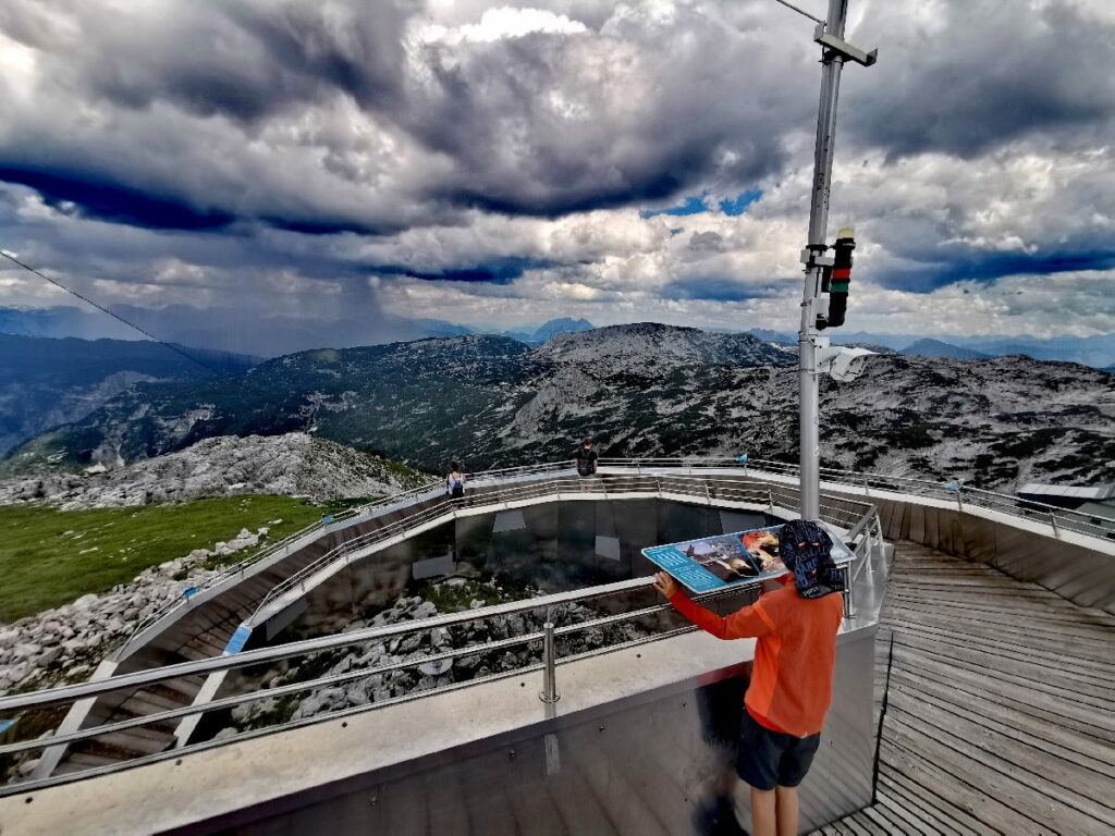 Das ist die Aussichtskanzel auf der Welterbespirale