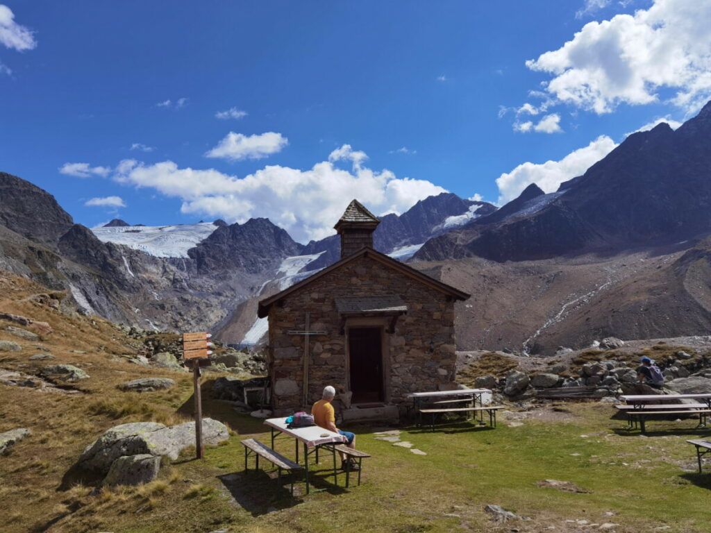 Die Kapelle auf der Weißkugelhütte