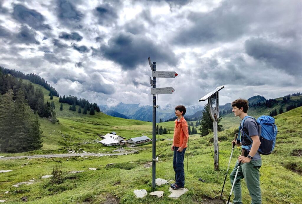 Laterns wandern - von Saluver Alpe zum Hohen Freschen