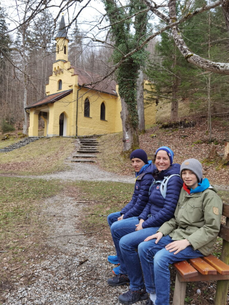 Unser Lechfall Füssen Rundweg auf den Kalvarienberg - mit kurzer Pause bei der Marienkirche