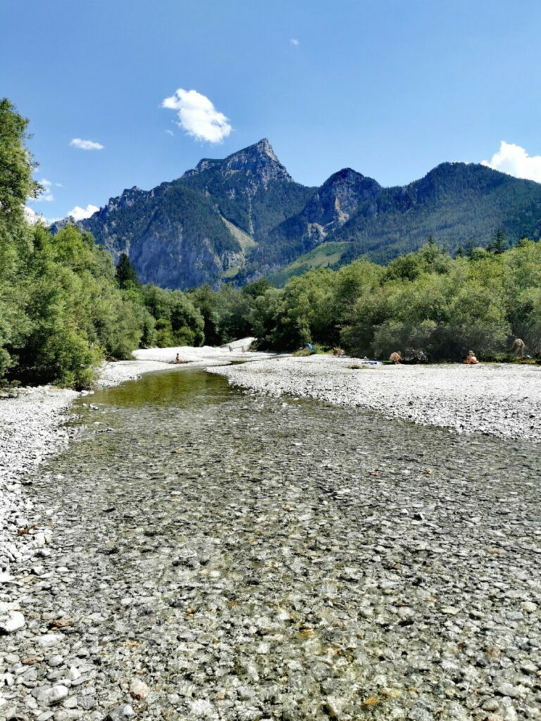 Zufluß in den Leopoldsteinersee - das kalte Bergwasser aus dem Hochschwab-Gebirge