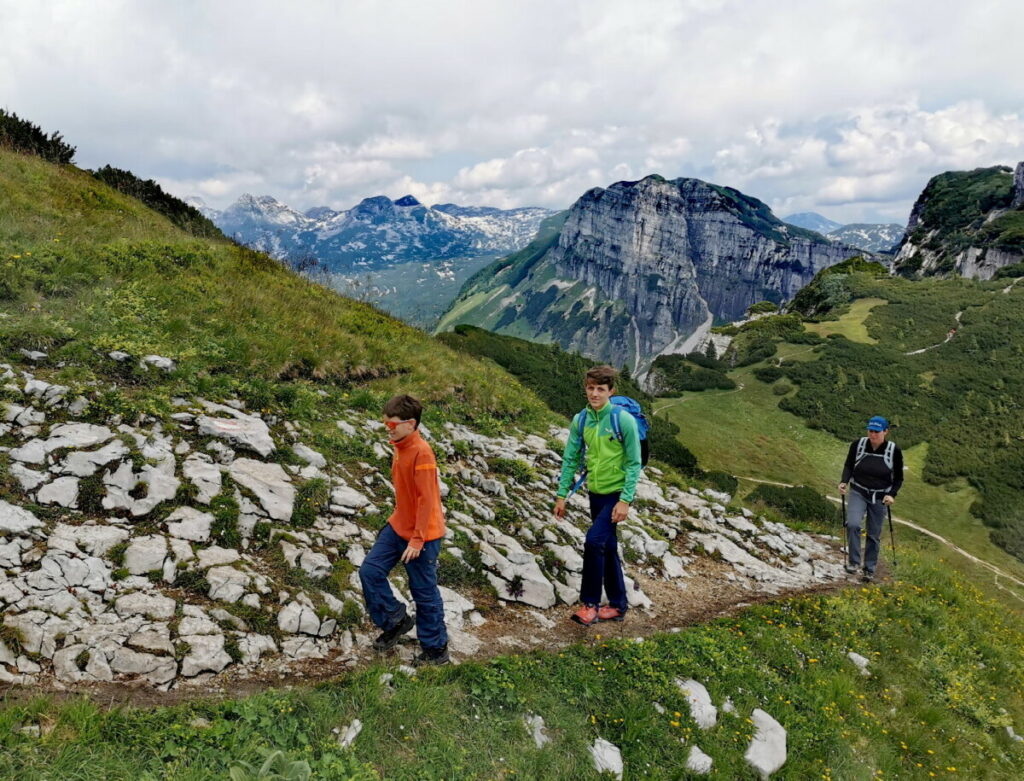 Am Loser wandern - kurz vor dem Gipfel