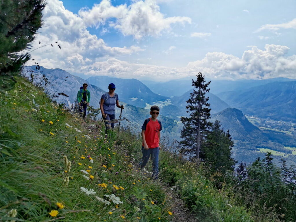 Auf dem Loser wandern mit Kindern