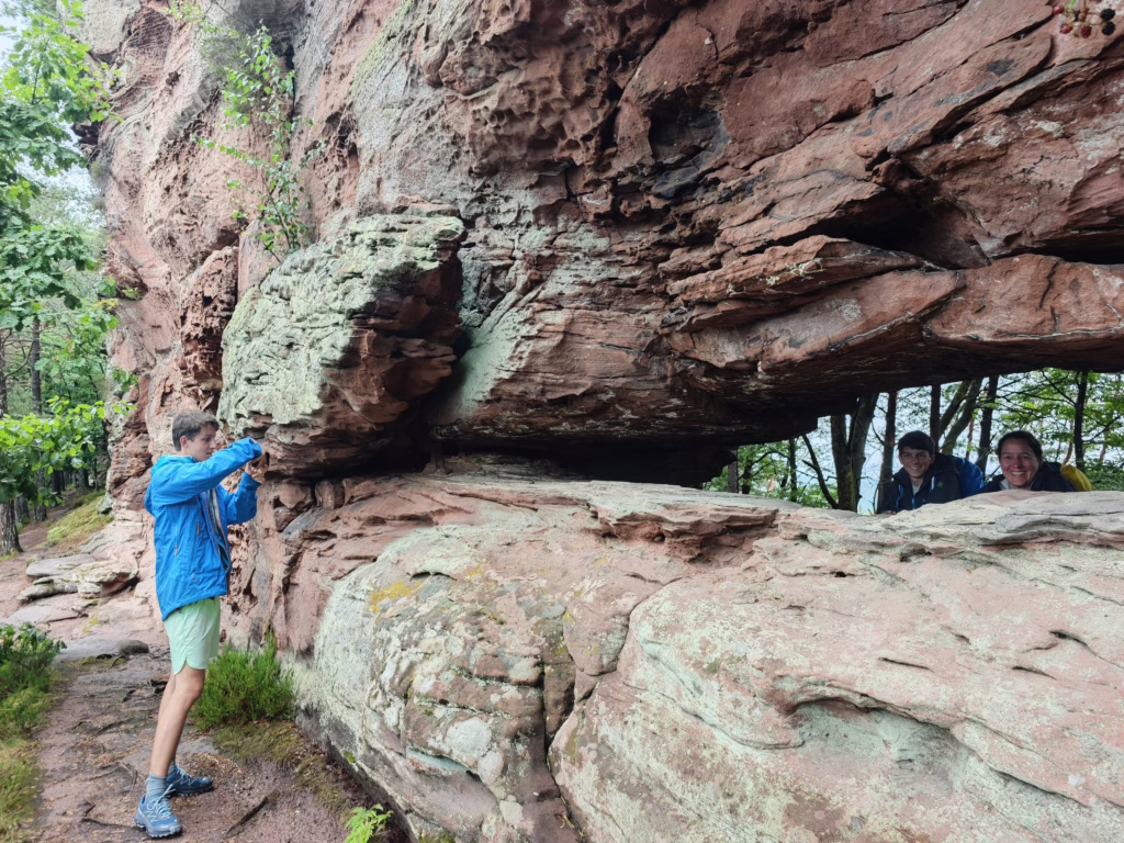 Tolle Felsen entlang des Napoleonsteigs