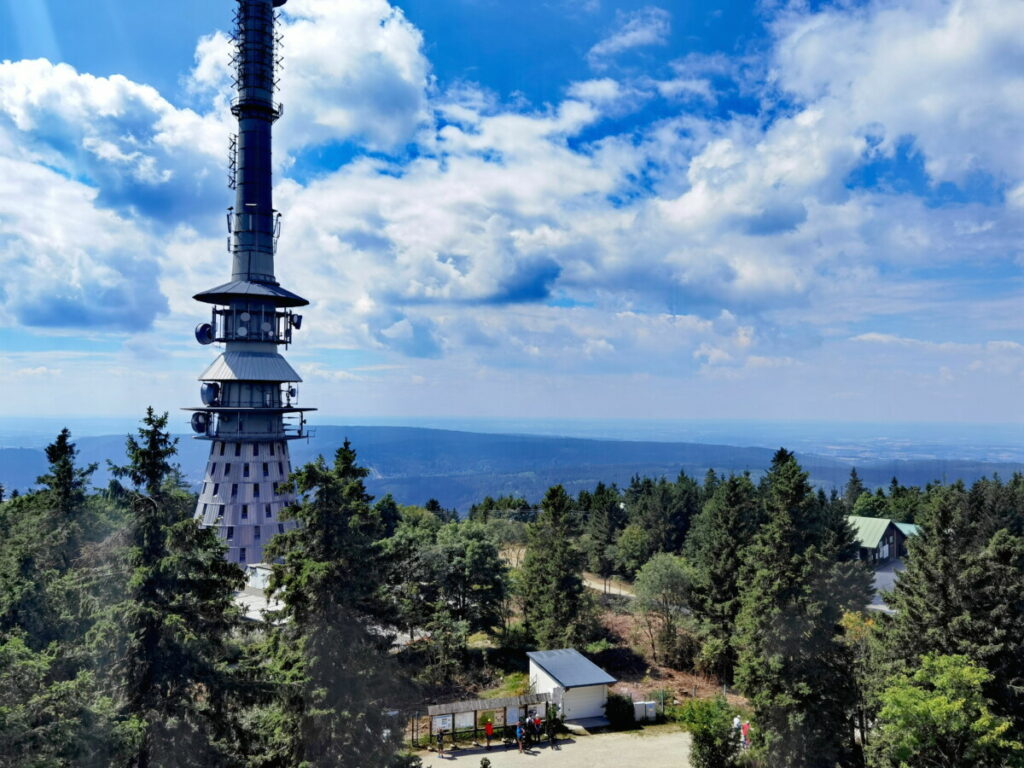 Tolle Wanderung im Fichtelgebirge mit Kindern - Ausblick vom Ochsenkopf Aussichtsturm, Asenturm