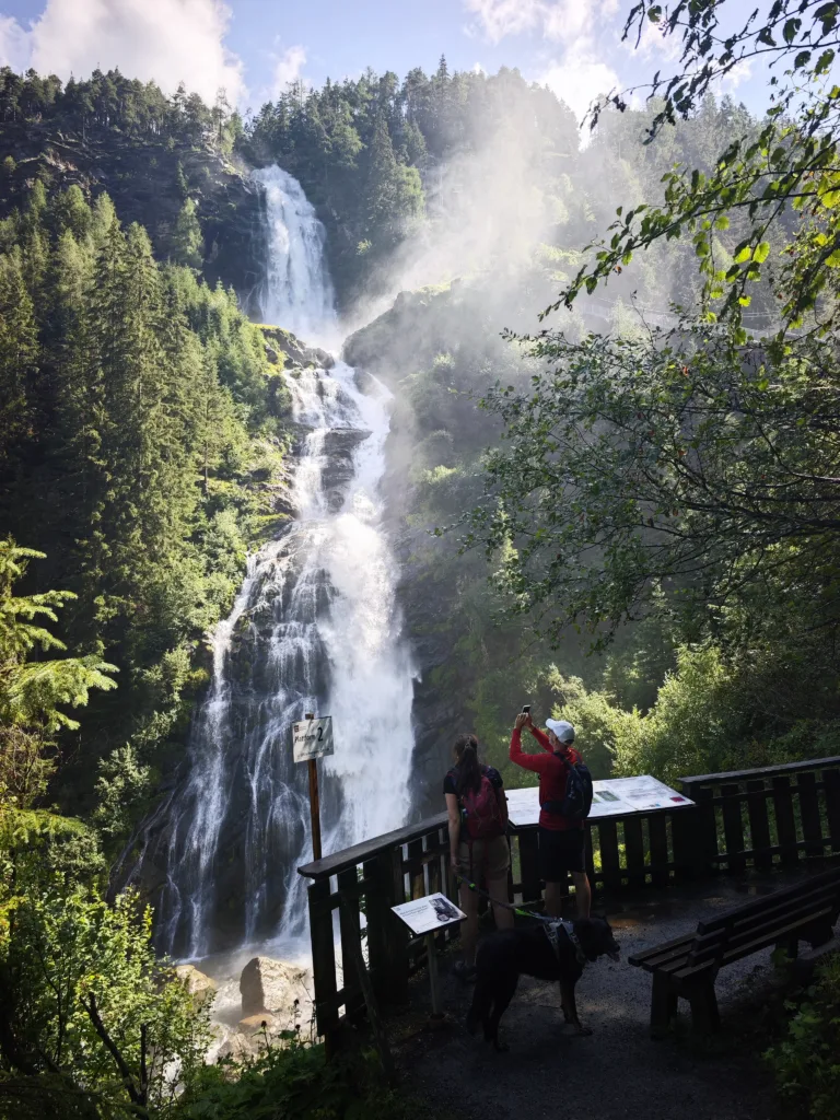 Wasserfall Ötztal mit Kindern