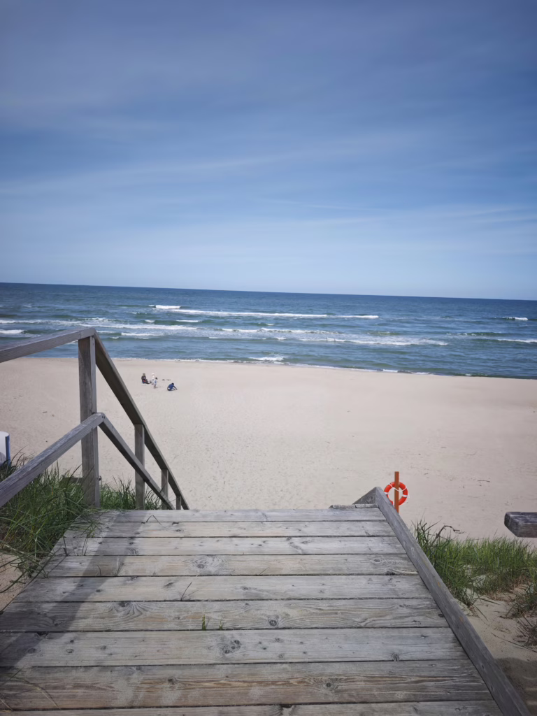 Der endlose Sandstrand an der Kurischen Nehrung in Nida