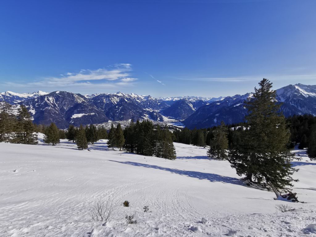 Das Panorama auf der Rodelsafari kurz vor der Furkla Alpe