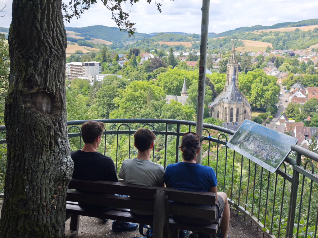 Auf dem Panoramaweg Meisenheim - mit Ausblick über die Altstadt