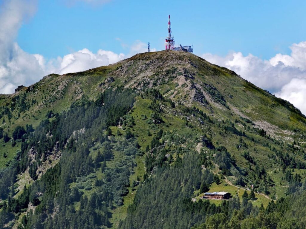 Blick zurück auf den Patscherkofel mit seinem Gipfel