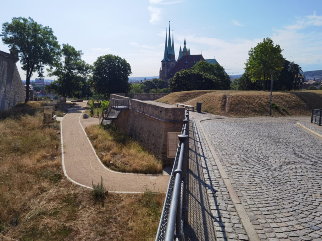 Zitadelle Erfurt mit Kindern