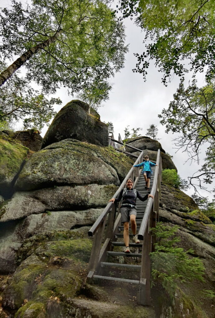 Felsenabenteuer im Fichtelgebirge mit Kindern - der Prinzenfelsen