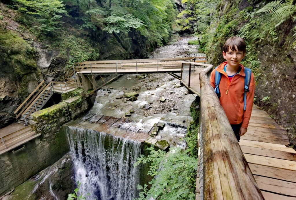 Am Eingang der Rappenlochschlucht