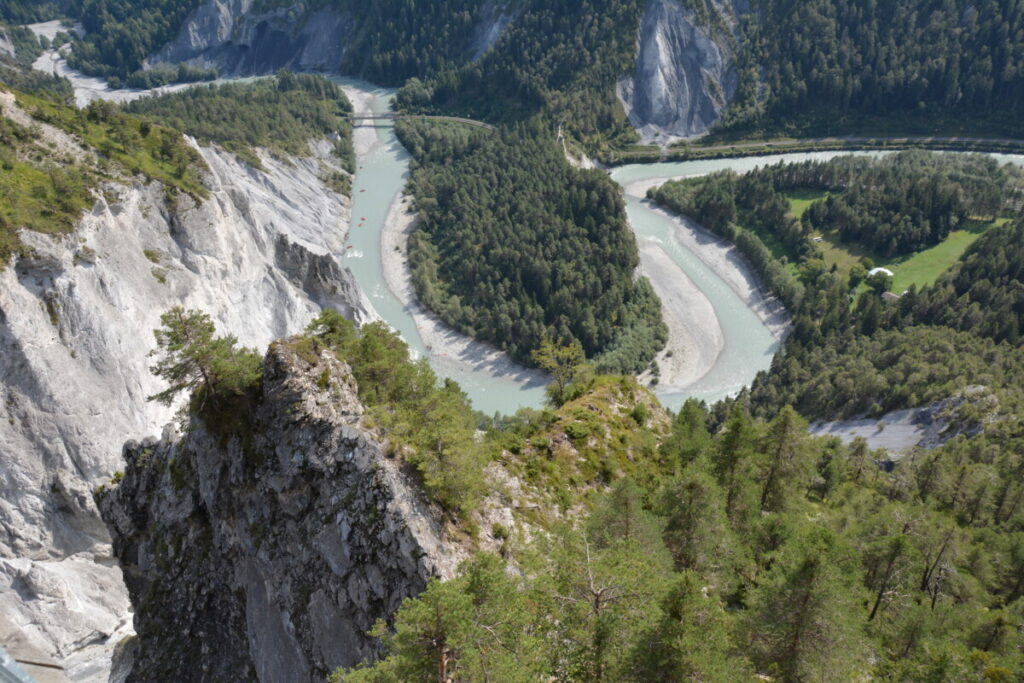 Schlucht Schweiz am Rhein: Die Rheinschlucht in Graubünden