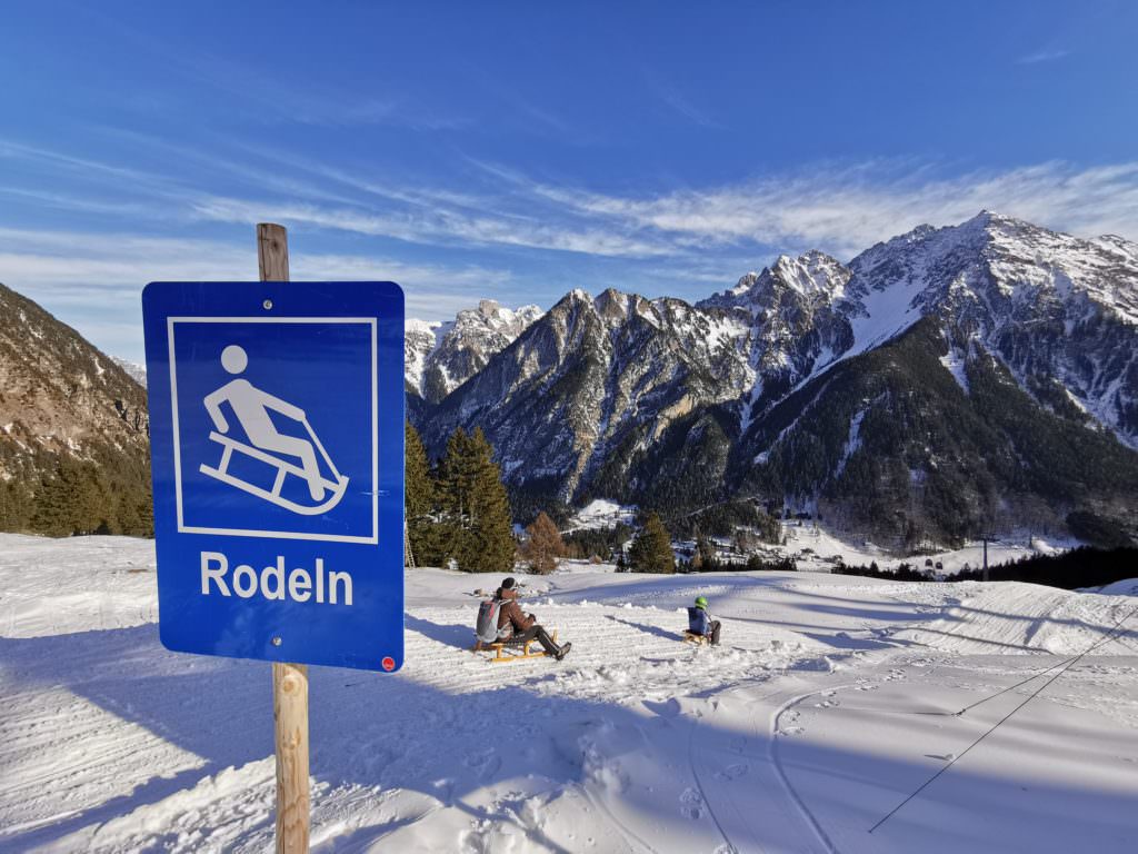 Rodelbahn Brand - der letzte Abschnitt unserer Rodelsafari: Von Parpfienz nach Brand rodeln