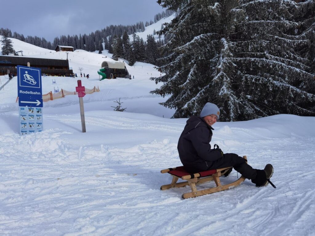 Rodelbahn Laterns im Skigebiet Laterns