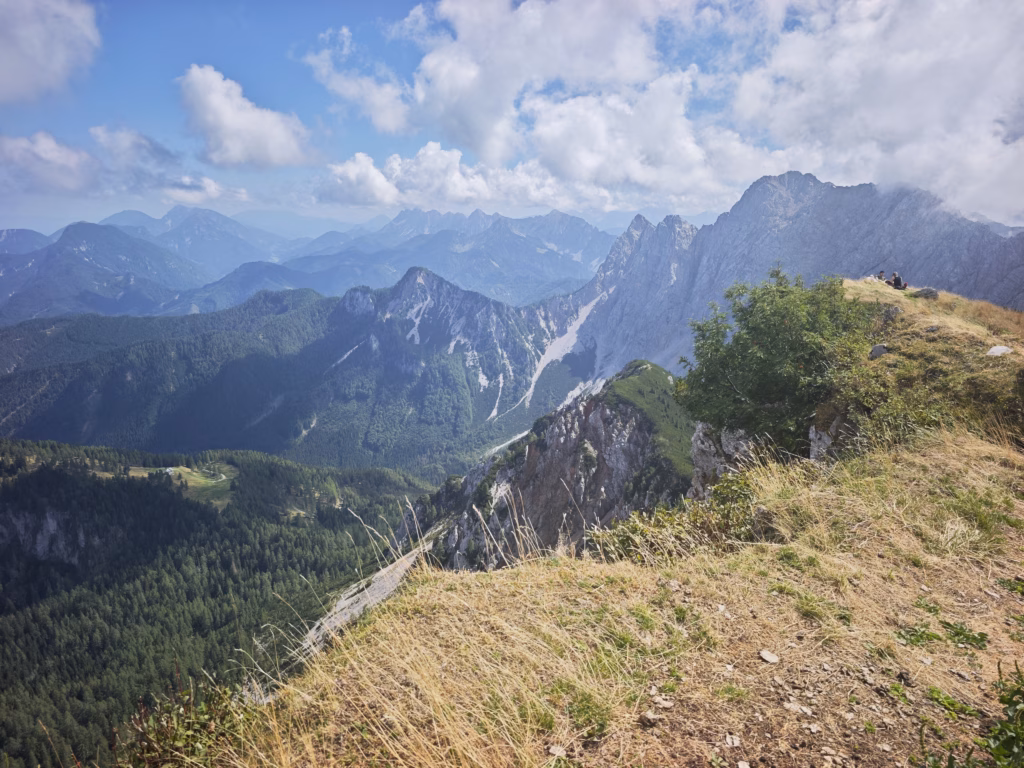 Ganz viel Weitblick vom Kosiak über die Karawanken in Kärnten