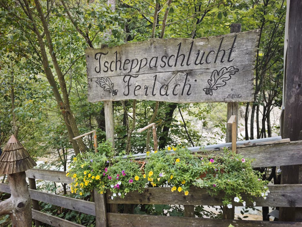 Der Eingang in die Tscheppaschlucht in Kärnten