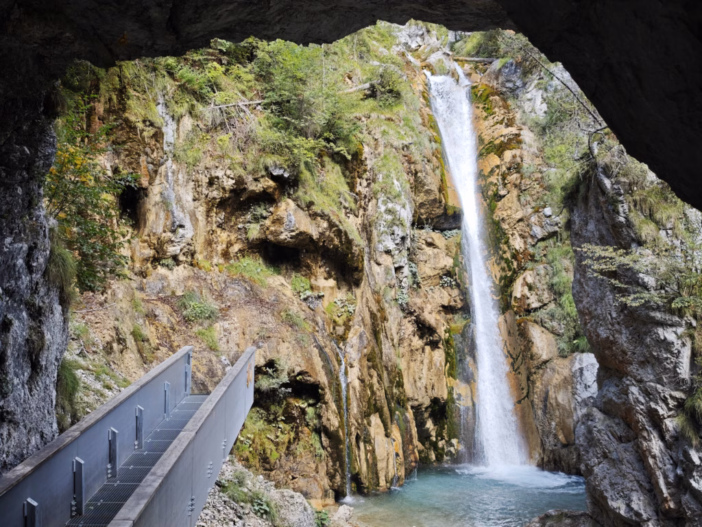 Der Tschaukofall in der Tscheppaschlucht - samt Skywalk