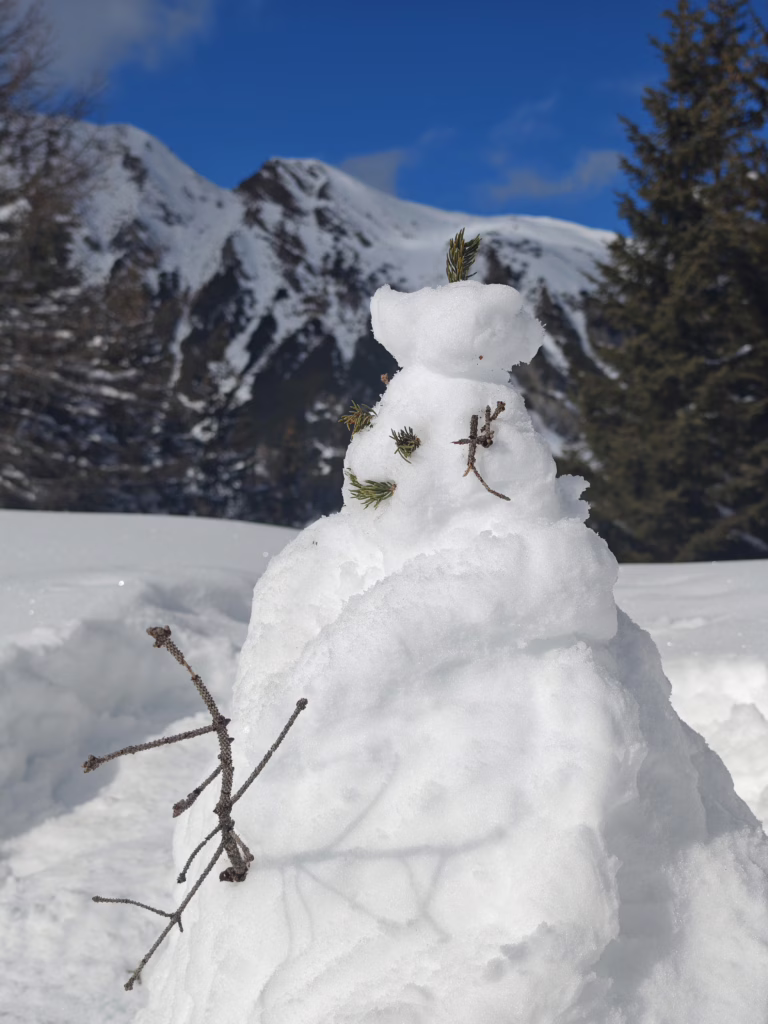 Schneemannbauen gehört dazu