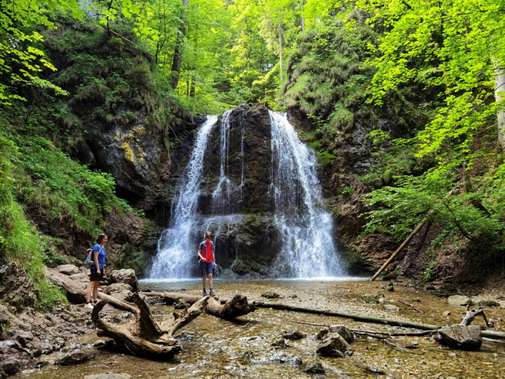 Schliersee wandern mit Kindern - die Josefsthaler Wasserfälle sind super!