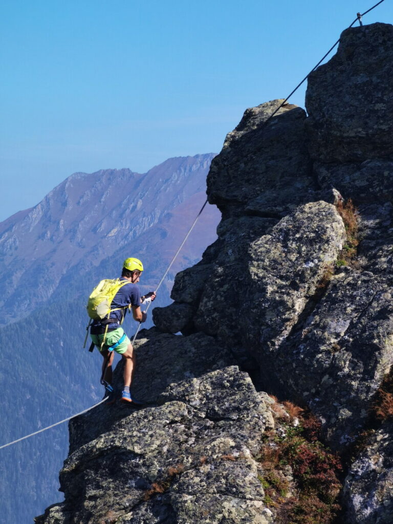 Der Schlossalm Klettersteig an der Hirschkarspitze