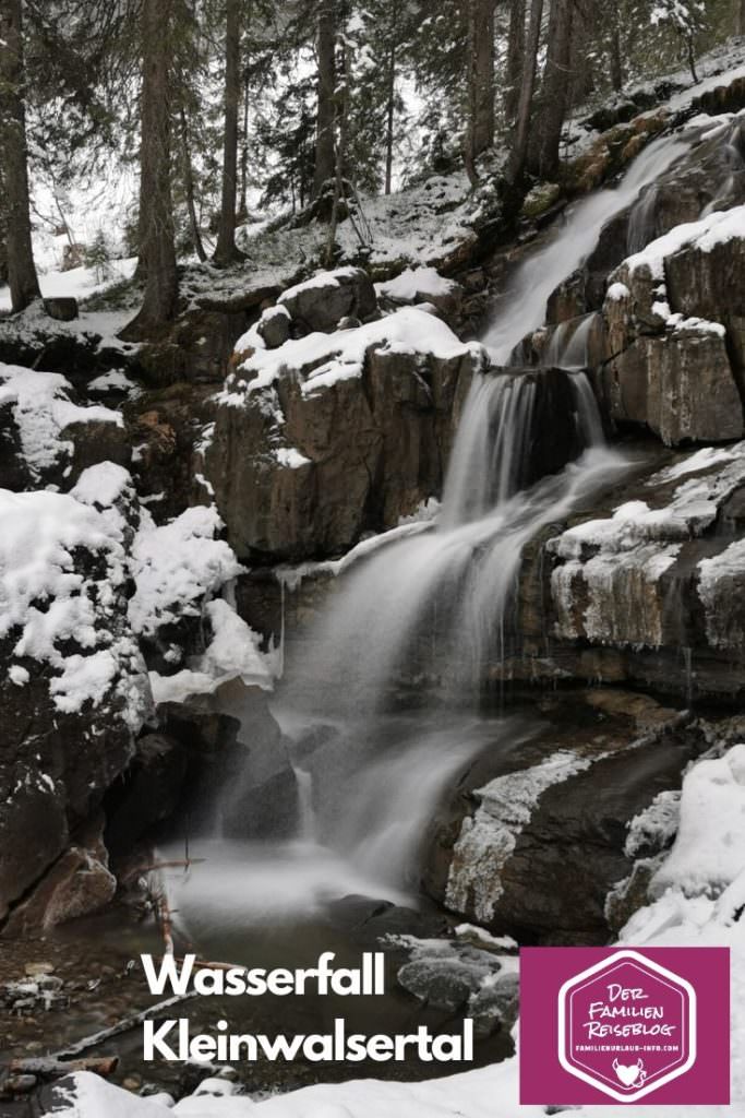 Der Wasserfall im Schwarzwassertal Kleinwalsertal