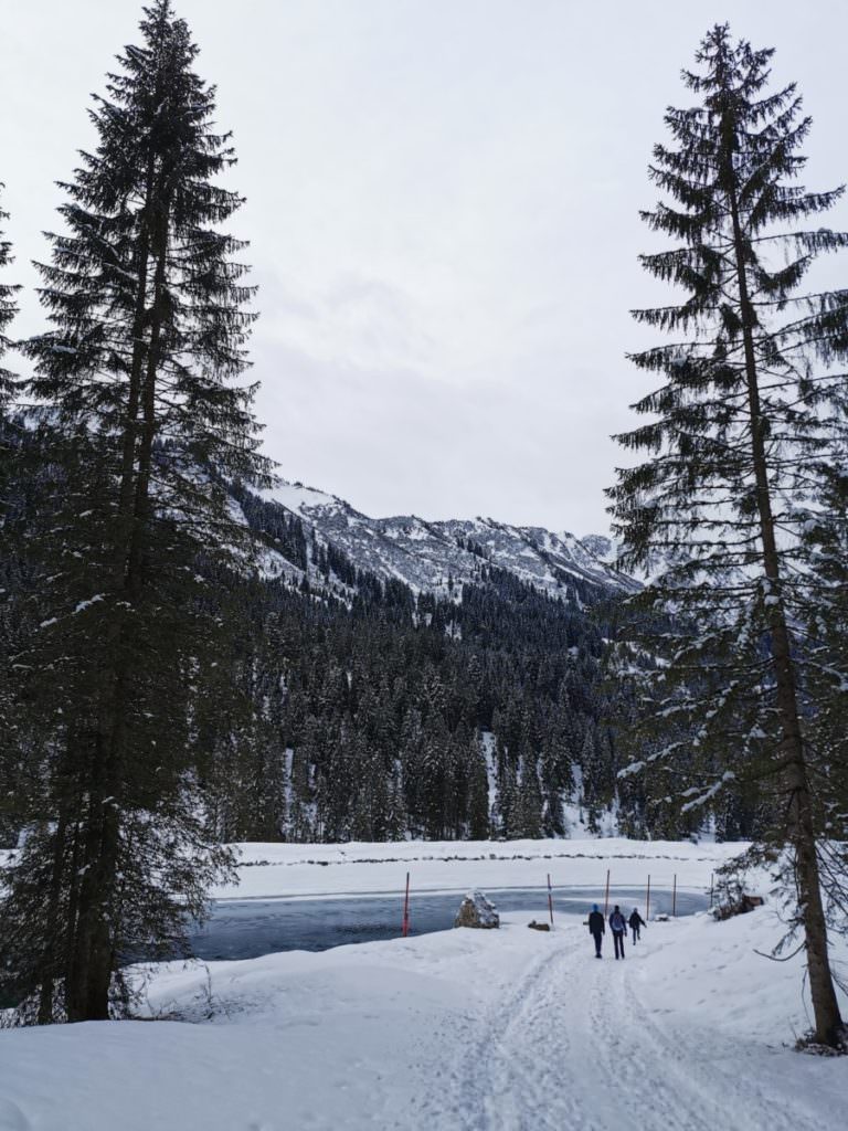 Schwarzwassertal winterwandern zum Herzsee