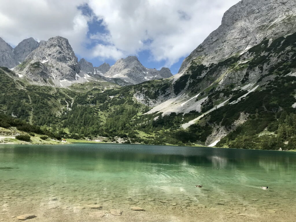 Zum idyllischen Seebensee mountainbiken mit Kindern