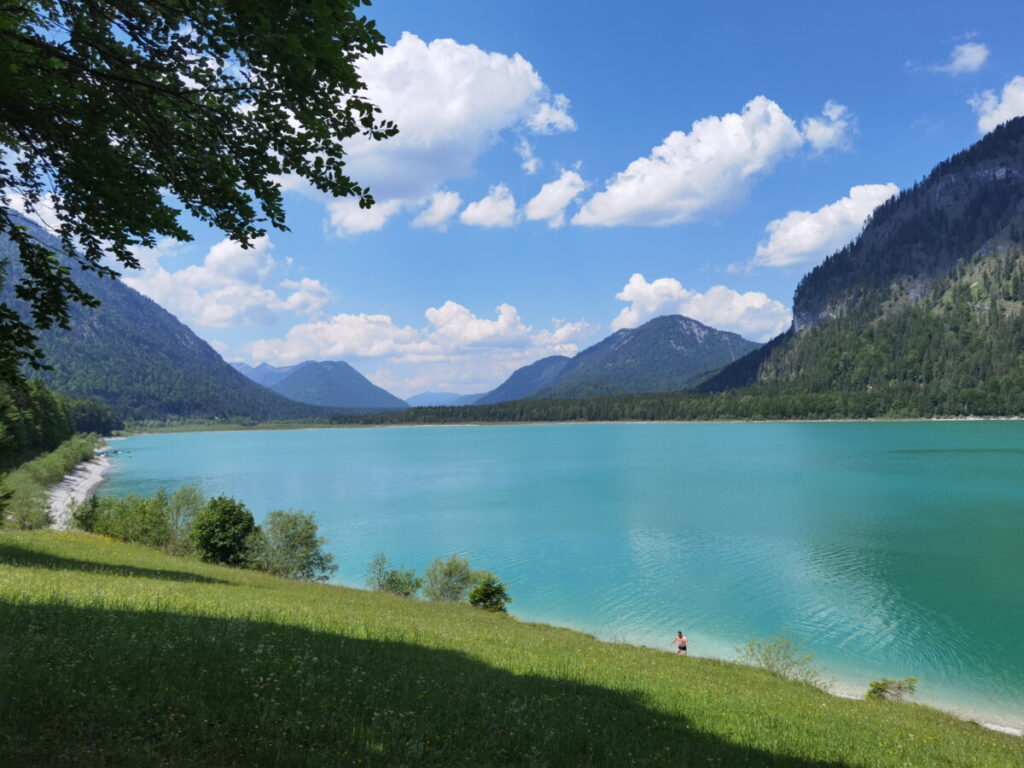 Einer der aufgestauten Seen in Bayern: Sylvensteinsee