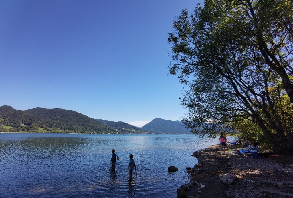 Seen in Bayern zum Baden und Schwimmen: Der Tegernsee