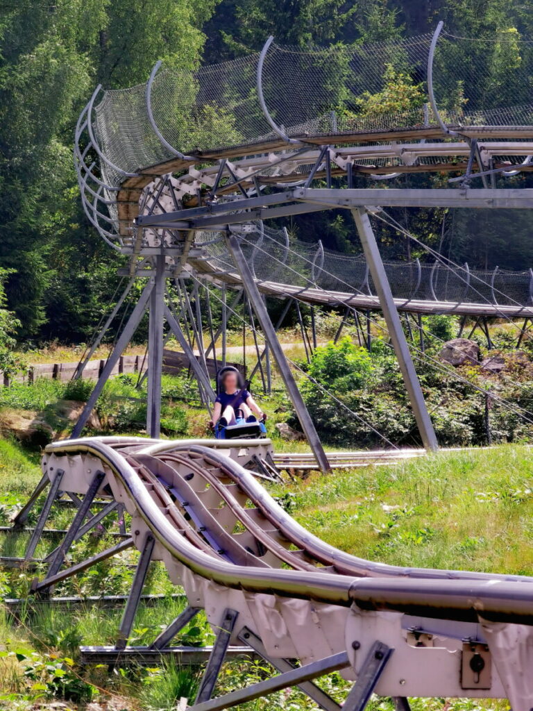 Sommerrodelbahn Ochsenkopf mit Kindern