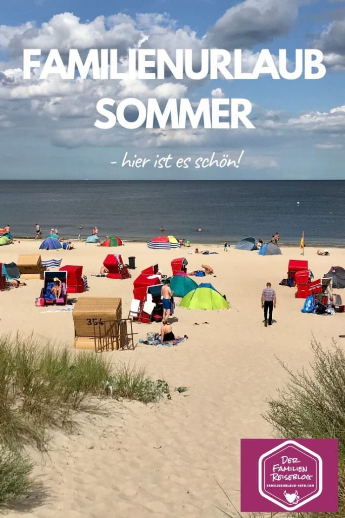 Sommerurlaub mit Kindern an der Ostsee - wunderbar mit dem langen Sandstrand