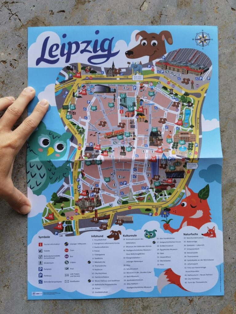 Kostenloser Stadtplan Leipzig mit Kindern - so findest du die Highlights