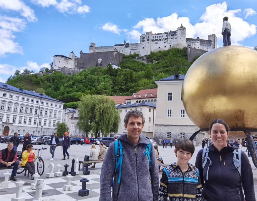 Stadtrallye Salzburg - wir machen uns auf den Weg von Station zu Station