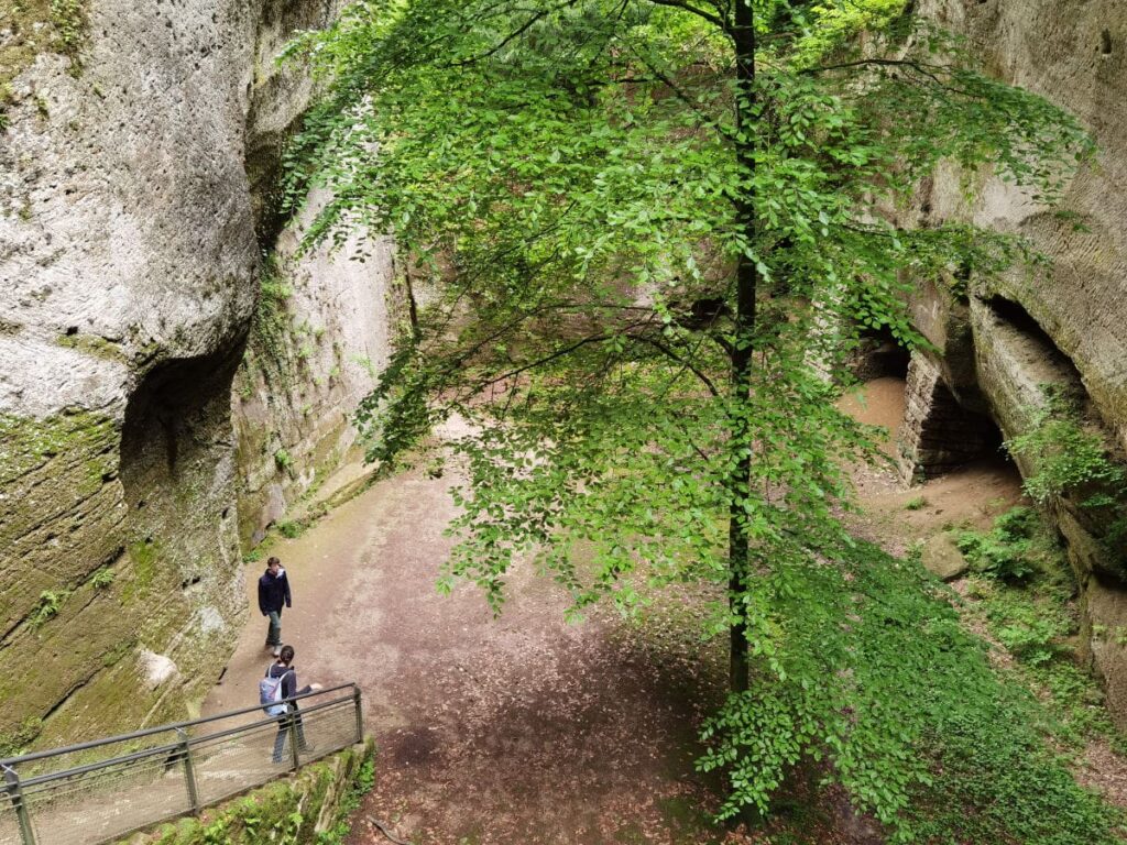 Hinunter ins Steintheater in Salzburg - ein Naturwunder in der Stadt