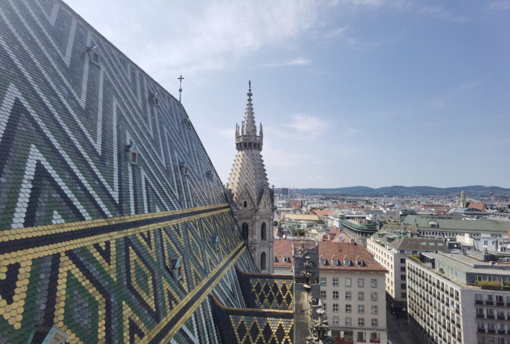 Ausblick vom Nordturm in Wien mit Kindern