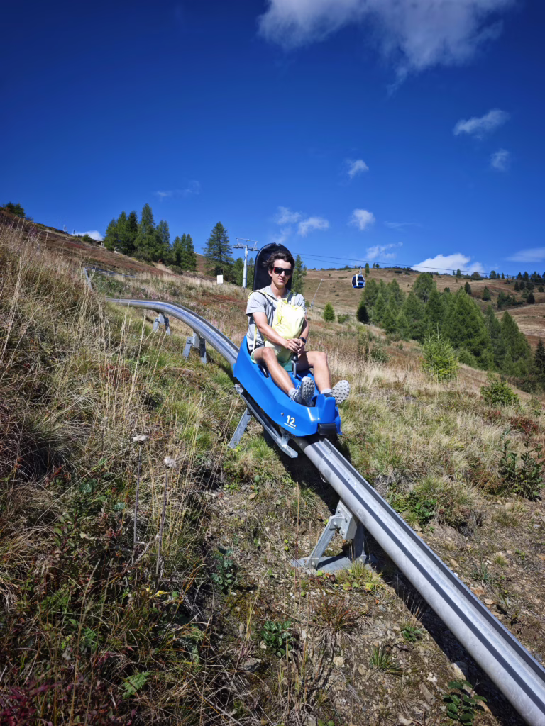 Die Sommerrodelbahn auf dem Rosskopf in Sterzing