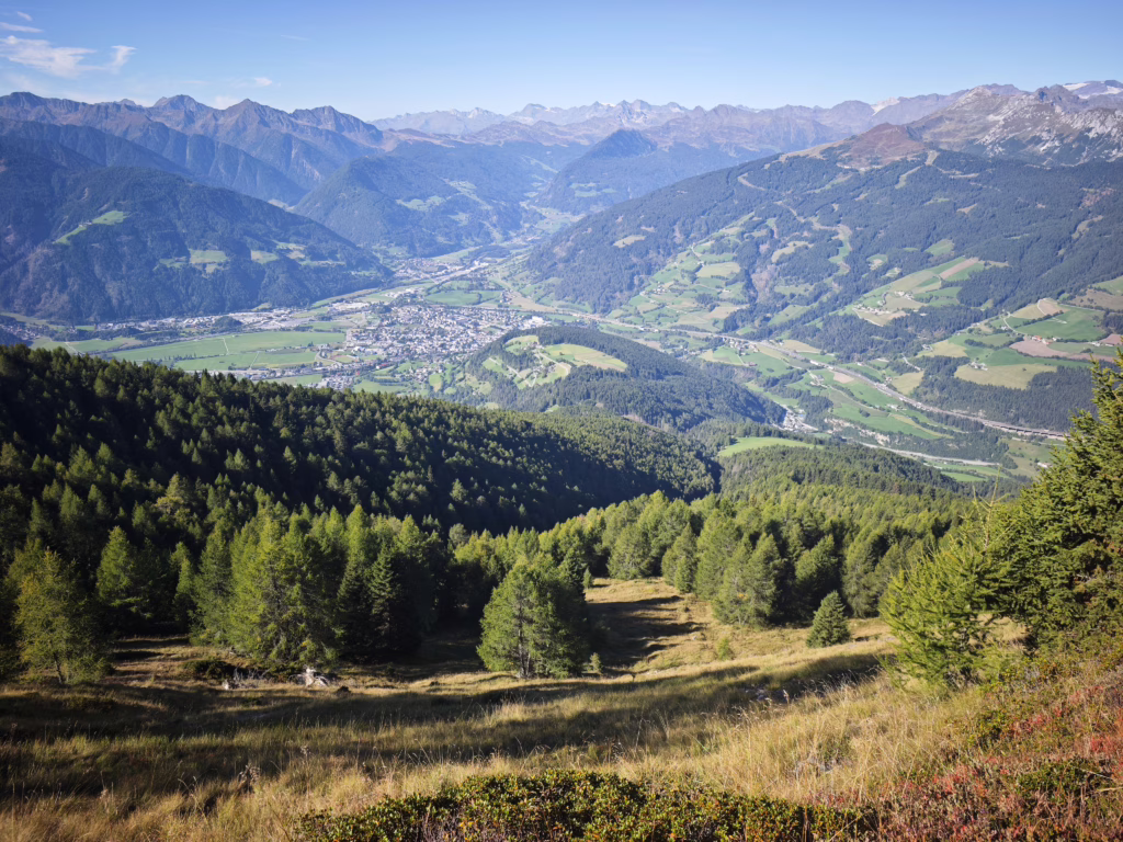 Unser Panorama bei der Wandern mit Kindern am Saun