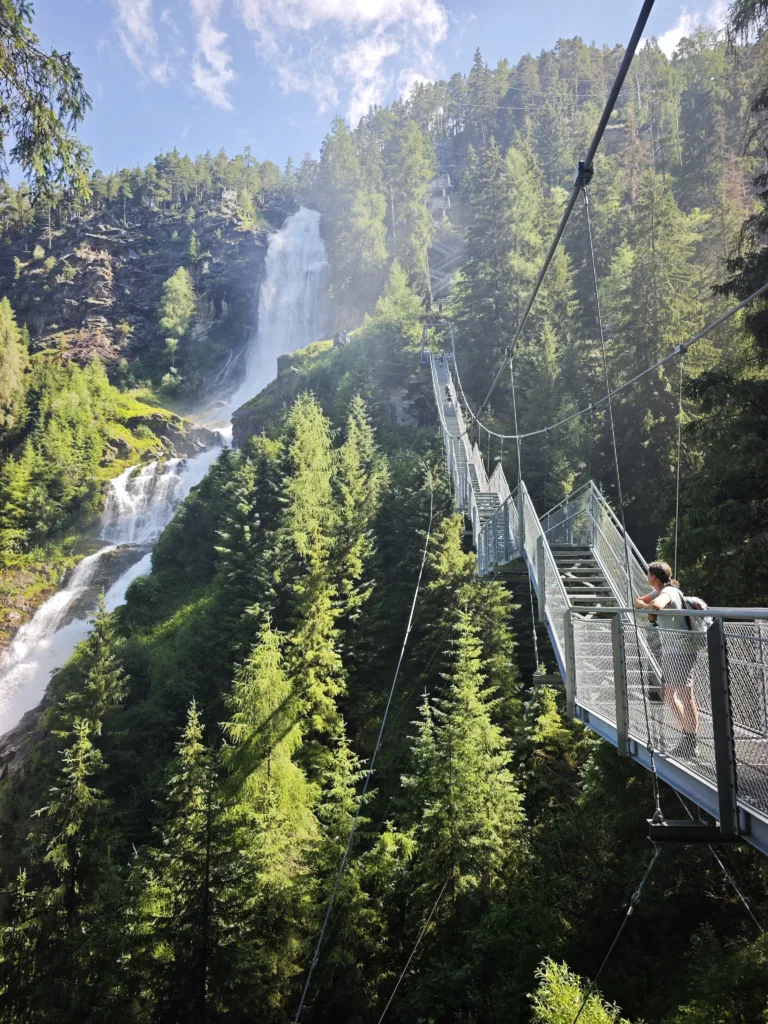 Blick von der Stuibenfall Hängebrücke
