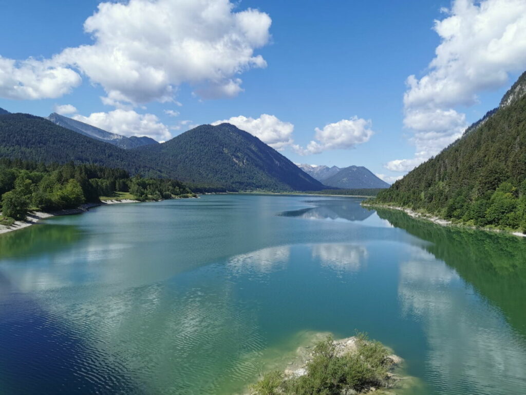 Traumziel Sylvensteinsee - geht sehr gut im Tölzer Land mit Kindern